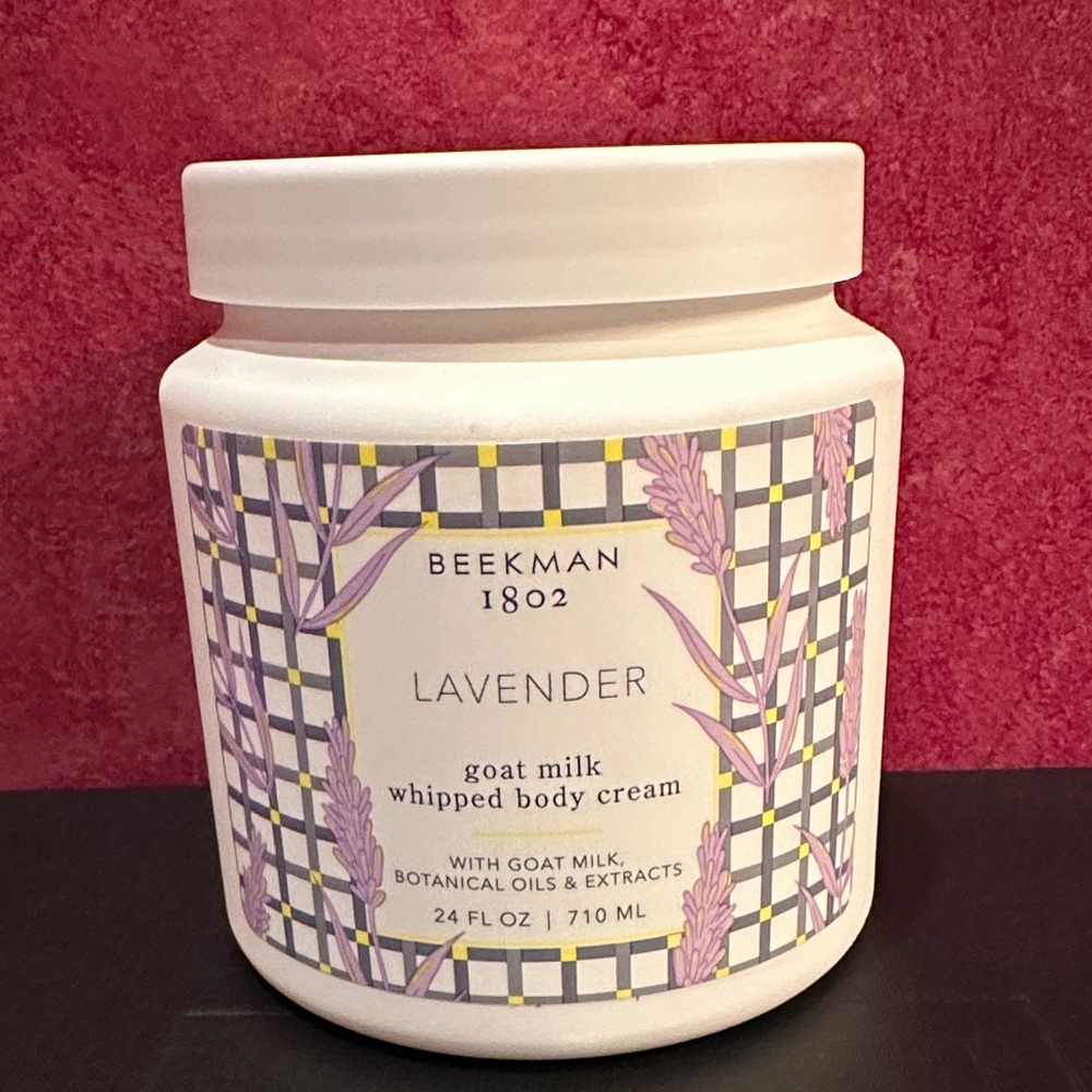 Beekman 1802 Lavender Goat Milk Whipped Body Cream - White new, gift, sealed